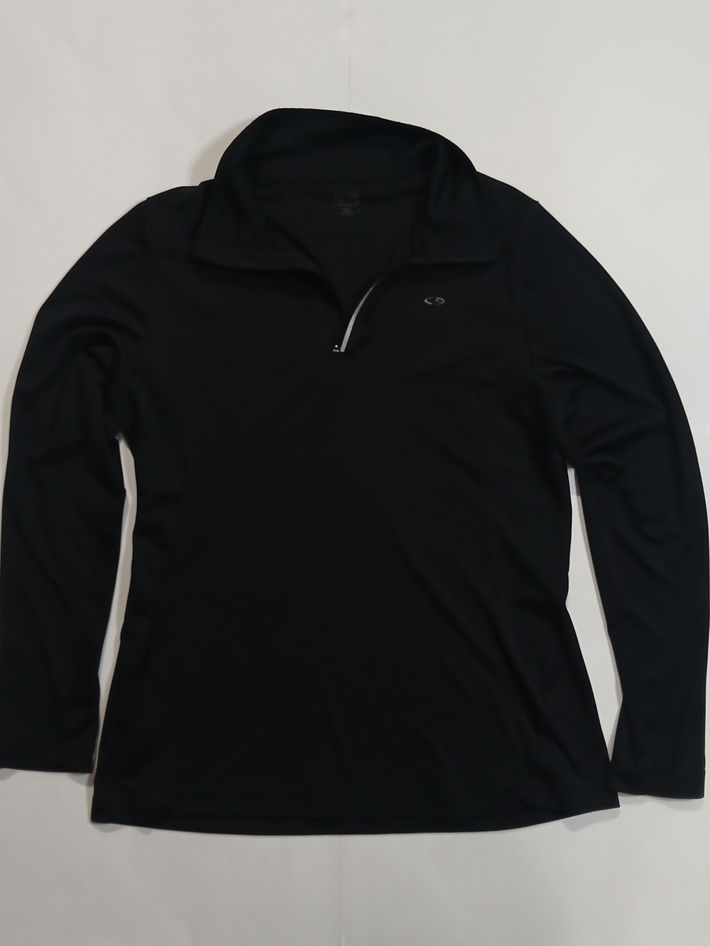 Champion Black Quarter-Zip Pullover Sweater